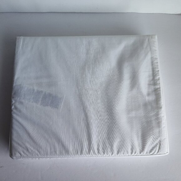 Ralph Lauren White Palmer Percale KING Organic Cotton Flat Sheet - Picture 3 of 4